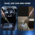 1 Set Car Mounted Vacuum Cleaner Handheld Powerful Suction Rechargeable Car and Home Dual Use Small Wireless Vacuum Cleaner. 