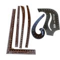 Set of 2/3/5 and 6 Tailoring Scales - L Square Curve (60cm), Hip Curve (60cm), Leg Curve (60cm), Arm Curve (60cm), Straight Ruler (60cm) French Curve P5 and Gents Shirts Cutting Trending Patron. 
