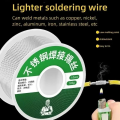20g/50g/100g No Need Solder Powder Soldering Rods Low Temperature Easy Melt Solder Wire Silver Universal Welding Rod Cored Weld. 