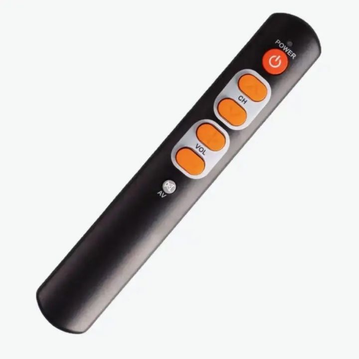 Learning Remote Control with Big Buttons, 6 Keys Universal Remote Control Smart Controller for TV STB DVD DVB HiFi VCR