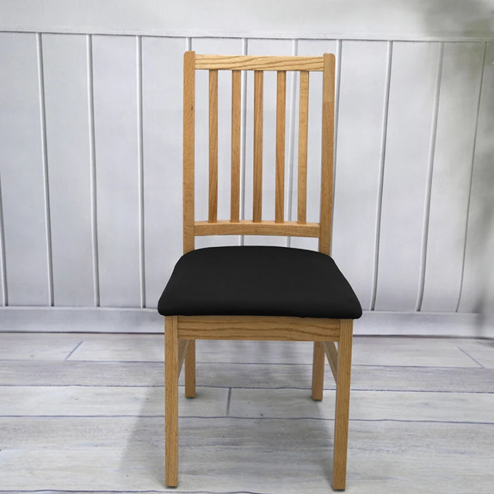 1 Pcs Solid Color Elastic Cushion Cover Washable and Detachable Protective Chair Cover