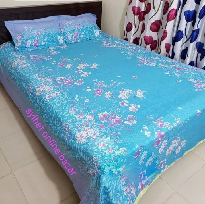 Double King-Size Bedspread in Various Printed Colors (7'x8') Suti Fabric