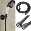 Black Flexible Tube Shower 304 Grade Stainless Steel 304 Hose Pipe/Hand Shower Tube/Health Faucet Pipe Jet Spray Tube Muslim shower pipe bidet toilet shower Black). 