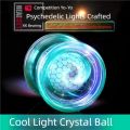 Crystal Luminous Yo-Yo Grade Beginner Long Sleep KK Bearing Anti-drop Glowing Yoyo Ball for Kids Adults Toy. 