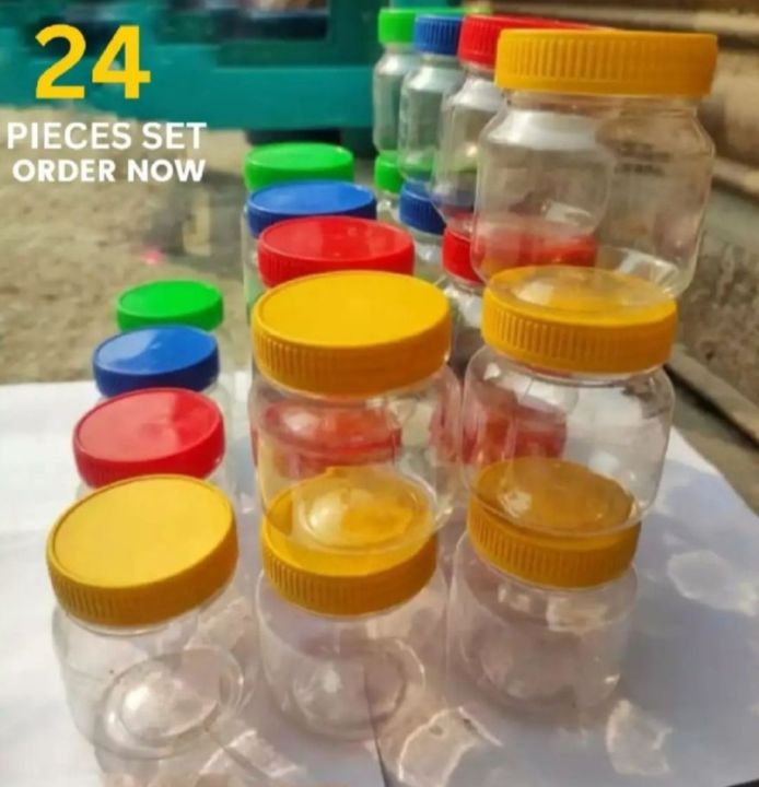 24Pis%20Plastic%20Jar%20150ml%20Multicolour%20-%20Image%202