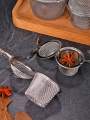 Tea Spice Strainer Seasoning Ball Mesh Herbal Ball Stainless Steel Teakettle Locking Tea Filter Reusable Diameter 4.5cm. 