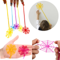 10Pcs Stretchable Climbing Spider Web Fun Sports Toy Elastic Adhesive Hand Spider Web Competitive Toys Halloween Birthday . 
