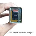 Recrsi 45w Plus 20w Pd Charger Support All Vooc Quick and For iphone 5v 9v 12v Poewer Supply With 1 year Warranty. 