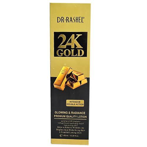 Dr.Rashel 24K Gold Whitening & Moisturizing Body Lotion 452ml | Brightening, Hydrating, Glowing Skin Lotion for Women & Men