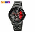 Stylish rotating skmei watch for men - round - black. 