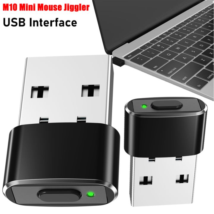 M8 M10 Mouse Jiggler Silent Automatic Mouse Mover Undetectable USB ON ...