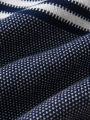 Boys' college style contrasting striped sweater zipper cardigan jacket suitable for school in spring, autumn, and winter. 