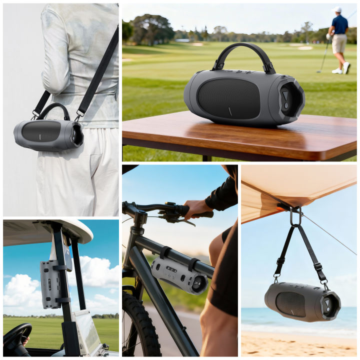 SIKAI%20Silicone%20Protective%20Case%20for%20%20Charge6%20Bluetooth%20Speaker%20Soft%20Sleeve%20with%20Shoulder%20Strap%20for%20%20Charge%206%20Accessor%20-%20Image%203