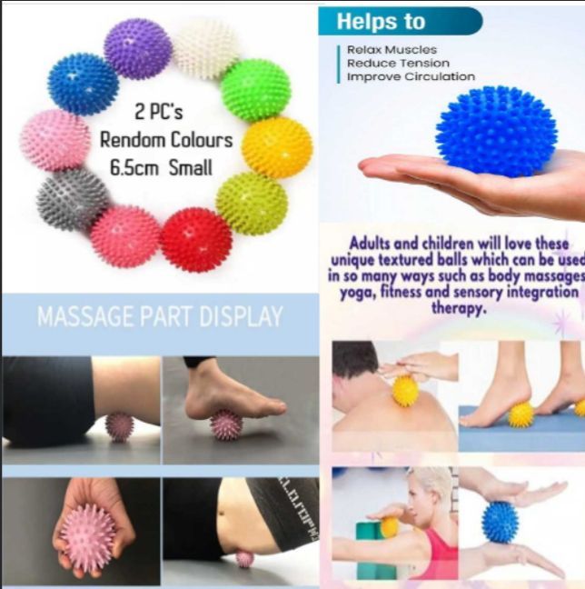 PCs Exercise Balls Spike Massage Ball Orthopedic Training
