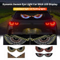 Cool Led Windshield Display Animation Flashing Demon Eyes for Front and Rear Windshield Dynamic Lights for Motor Vehicle. 
