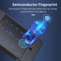 Tuya Wifi Standalone Fingerprint Access Control Keypad Metal Waterproof Backlight Embedded installation Opener Reader+M70 box. 