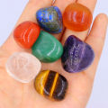 7pc/set Natural crystal Yoga Polished Energy Stone Agate Chakra Reiki Healing Home Decoration Collection Popular Stones. 