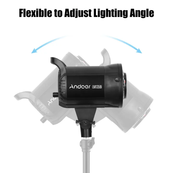 Andoer%20LM135Bi%20Portable%20LED%20Photography%20Fill%20Light%20135W%20Studio%20Video%20Light%203000K-5600K%20Dimmable%20Bowens%20Mount%20Continuous%20Light%20-%20Image%206
