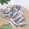 100g/ball Chenille Knitting Yarn Soft Ice Strip Line Cotton Yarn DIY Wool Yarn for Hand Knitting Scarf Thick Wool Wholesale. 
