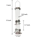 Outdoor dedicated hanging metal bird feeder 430 stainless steel bird cage. 