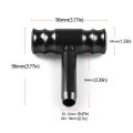 Gear Shift Knob Aluminum T Handle Shifter Car Knob Joystick Style Gear Stick Lever Shift Fit Most Automatic Manual Transmissions.