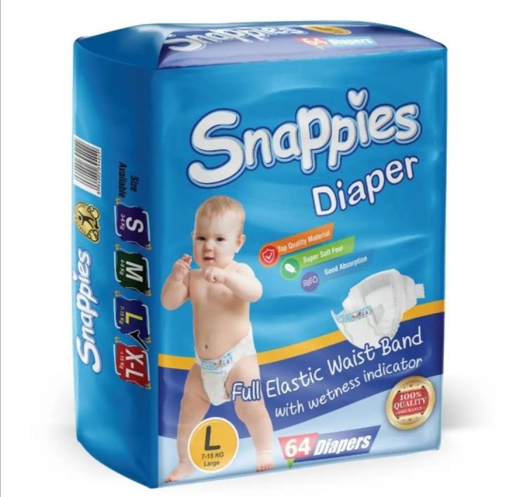 Snappies Baby Diapers Size L 4