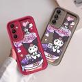 Sanrio Cute Kuromi Phone Case for Samsung Galaxy A71 A13 A12 A51 A21s A11 A05s A31 A06 A03 A30 A04s A50 Luxury Cover. 