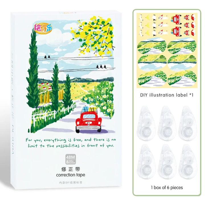 6/8%20Pcs%2048m%20Cute%20Kawaii%20Animal%20Correction%20Tape%20Altered%20Tools%20School%20Office%20Corrector%20Stationery%20Kids%20Sweet%20Novelty%20Supplies%20-%20Image%207