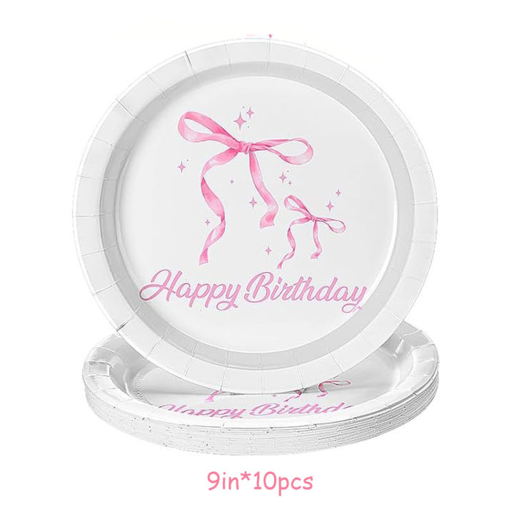 Pink%20Bow%20Birthday%20Decorations%20-%20Includes%20Bow%20Plates,Napkins,Cups,Banner,Hanging%20Swirls%20for%20Coquette%20Birthday%20Decorations%20-%20Image%207