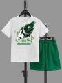 14 August Soft Stretchable Banyan Suit | Summer Wear for Boys & Baby Girls | Sizes 1–6 Years | Green & White Outfit  14 August kids dress  
baby girl green dress  
boys white shirt 14 august  
summer wear for kids  
soft stretchable kids suit. 