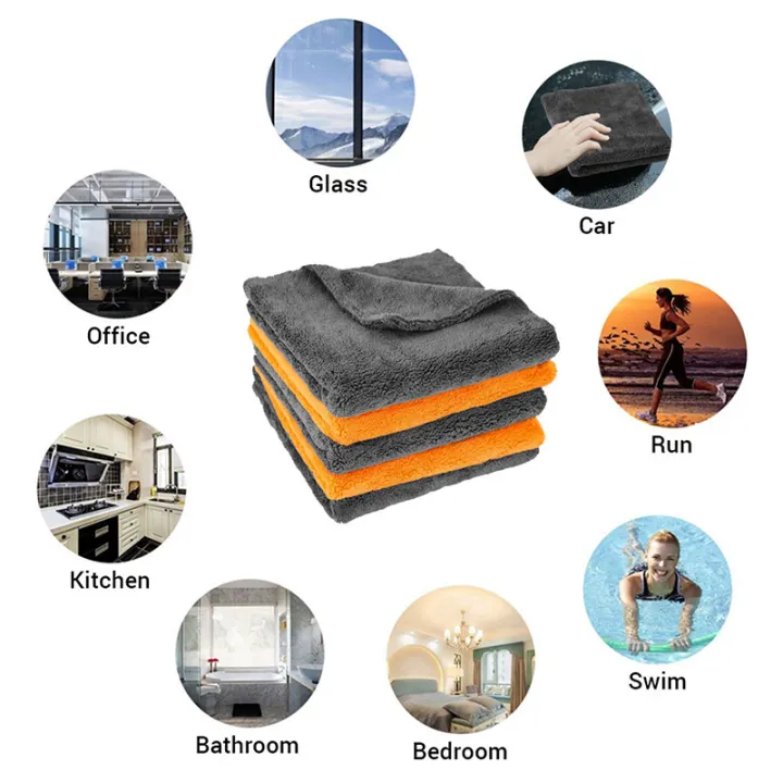 Microfiber%20Cleaning%20Towel%201/3/6/9pcs%20Micro%20Fiber%20Wash%20Towels%20Extra%20Soft%20for%20Car%20Home%20Cleaning%20Drying%20Cloth%20Car%20Wash%20Rags%2040x40CM%20-%20Image%204