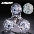 LED light Fidget Spinner Luminous Finger Stress Relief Toys Hand Top Spinners Glow in Dark Light Birthday Christmas Gift. 