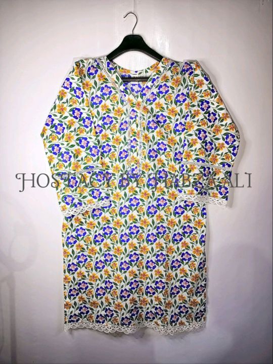Kurti%20For%20Girl's%20-%20Casual%20Pret%20Printed%20Lawn%20Kurti%20with%20Laces%20&%20Pearls%20Embellishments%20For%20Girl's%20&%20Women's%20-%20Image%204