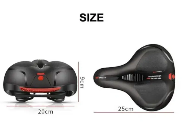 Active%20Zone%20Ventilation%20Cutout%20Bike%20/%20Bicycle%20/%20Cycle%20Seat%20/%20Saddle%20with%20Back%20Reflector%20Light%20-%20Image%204