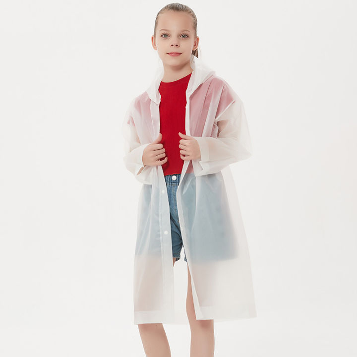 Children Rain Poncho Non-Disposable Travel Rain Gear Coat Outdoor Hiking Accessories Child Raincoat Kids Rainwear Waterproof