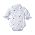 Baby Boy Gentleman Romper Clothes Set with Bow Hat Cotton Spring Fall Toddler Kids Printed Bodysuit Dress Infant Outfit Suit.