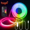Tuya Wifi RGB /White/Warm White COB LED Strip Light Silica Gel Tube Tape Linear Dimmable Lighting work with Alexa  Home. 