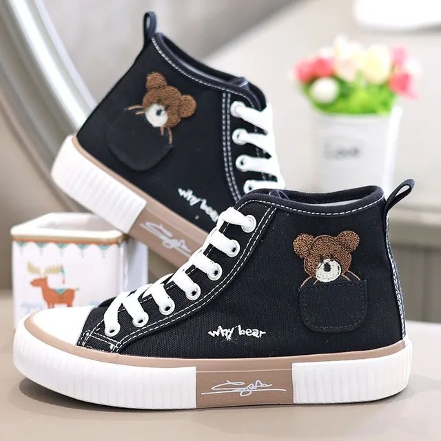 Little Bear High Top Converse Shoes For Women