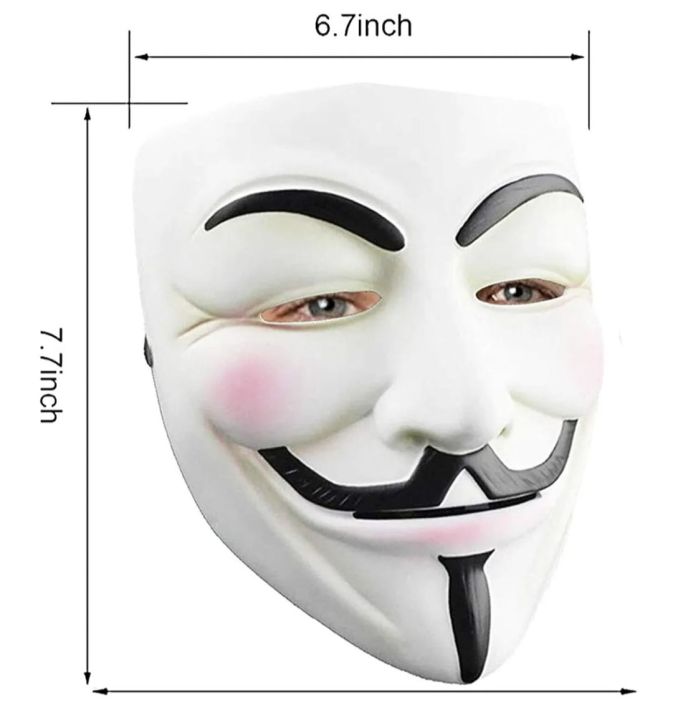 Party Anonymous Masks Halloween Movie Theme Face Masks For Adult Cosplay Film Costume Props Mask Horror Mask Gift For Kids