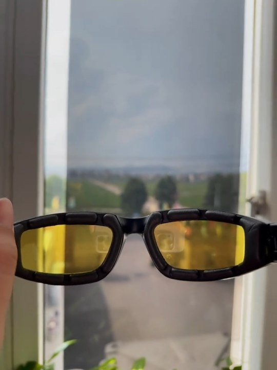 Drivers Goggles Yellow Sunglasses For Men & Women - Polarizing Day & Night Vision Glasses For Bike Driving Girls & Boys - Cat Eye Shades for Gilrs