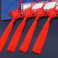 5pcs 24cm New Acrylic Plastic Chinese Tassel Small Big Red Festive Tassel Spring Festival Decoration Chinese Knot Car Hitch.