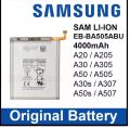 Samsung Galaxy A20 A30 A50 A30s A50s A205 A305 A505 A307 A507 EB-BA505ABU 4000mAh Battery. 