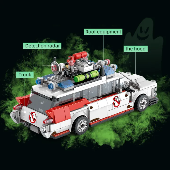 MOC%20Creative%20Ghostbusters%20ECTO-1%20Vehicle%20Technical%20Building%20Blocks%20Racing%20Car%20Model%20Car%20Assembly%20Bricks%20%20for%20Kids%20-%20Image%205