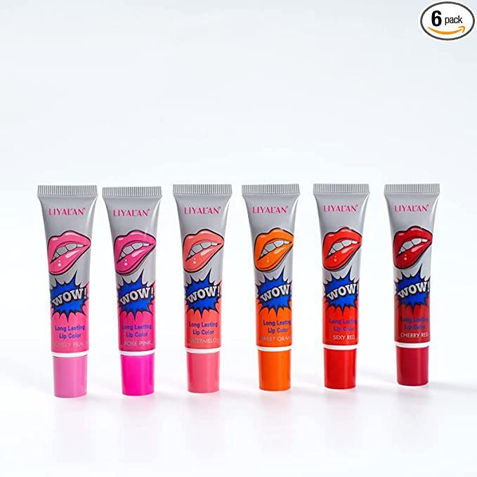 Women Make Up 12ml Tint WOW Long Lasting Tint Lip Peel Off Lipstick Full Lips Lip Gloss Tatto Waterproof