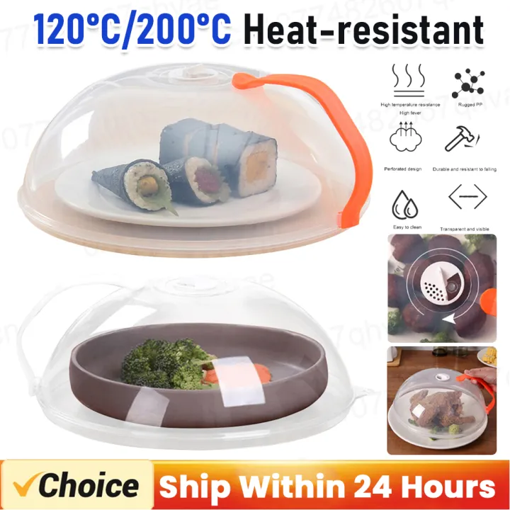 Large Microwave Splatter Cover BPA Free Microwave Oven Plate Food Cover Guard Lid with Adjustable Steam Vents Dishwasher Safe