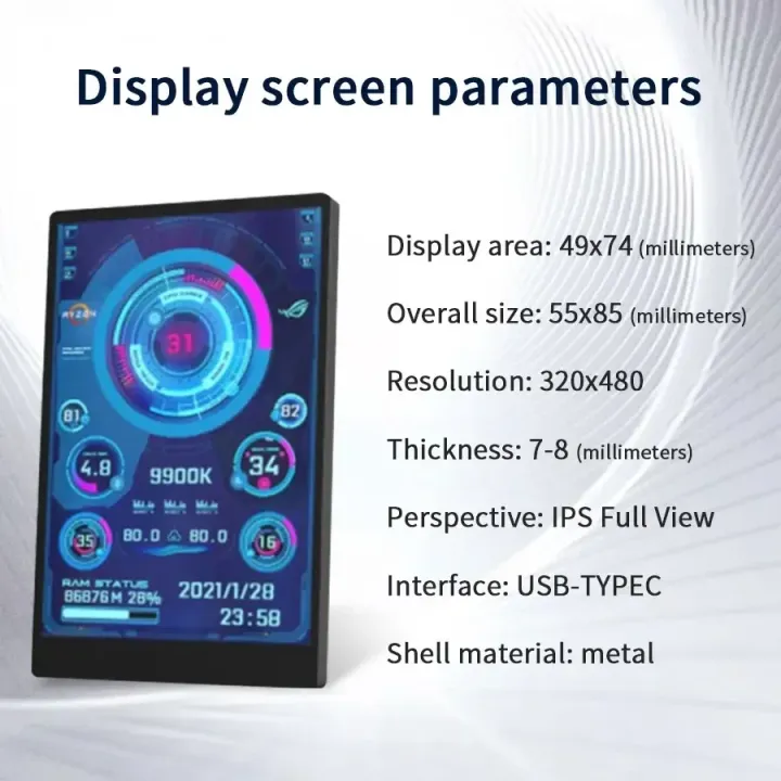 3.5%20Inch%20Mini%20Computer%20Secondary%20Screen%20IPS%20USB%20C%20Secondary%20Screen%20forComputer%20CPU%20GPU%20RAM%20HDD%20Monitor%20LCD%20Display%20Freely%20AIDA64%20-%20Image%203