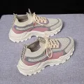 Women's Running Shoes Lace Up Sneakers Lightweight Female Casual Shoes Mesh Fashion Tennis Shoe Outdoor Soft Sole Women Shoes.