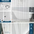 Clear Shower Curtain PEVA Transparent Bathroom Liner Waterproof 180x200CM Bath Curtains Bathroom Mould Proof Curtains with Hooks.