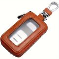 Car Key Fob Case Leather Car Smart Key fob Holder Car Remote Keychain Bag Universal.