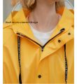 New adult waist-cinching raincoat, unisex, single-wear, long, full-body electric bicycle riding rain poncho.